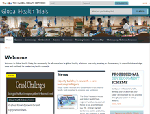 Tablet Screenshot of globalhealthtrials.tghn.org