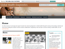 Tablet Screenshot of globalhealthdiagnostics.tghn.org